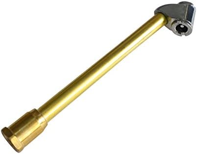 Duryte 6-Inch Solid Brass Dual Air Chuck with 1/4-Inch NPT Female Thread