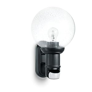 Steinel Buitenlamp L 560 S, Zwart, Max. 60 W, E 27, 140 ° Bewegingsmelder, 12 M Bereik, Klassiek Design.