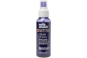 milk_shake Silver Shine Toning Spray - Platinum Hair Violet Pigment Spray | Counteracts Unwanted Yellow/Golden Tones| Strengthens and Hydrates | 3.4 fl oz (100 ml)