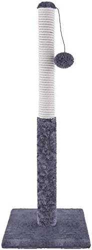 Home Intuition Cat Scratching Post with Fur Hanging Ball Toy