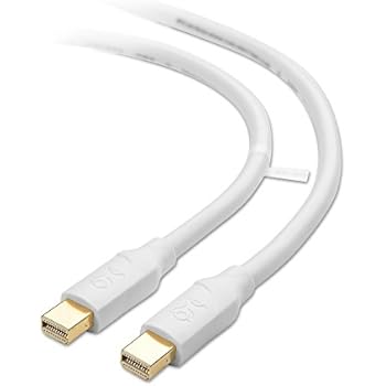 Cable Matters Mini DisplayPort to Mini DisplayPort Cable in White 3 Feet - 4K Resolution Ready
