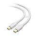 Cable Matters Mini DisplayPort to Mini DisplayPort Cable in White 10 Feet - Not a Replacement for Thunderbolt Cable, Not Compatible with iMac, Not Support Target Display Mode
