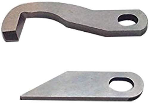 YICBOR Upper Knife XB0563001 Lower Knife XB1459001 for Brother Serger Overlock Machine (XB0563001+XB1459001)