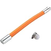 MIXNEX Universal Anti-Splash Faucet Extender with Flexible Hose – 360° Rotatable Tap Extension with Aerator & Adjustable Hose