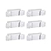 HYD-Parts 6 Packs Two Heads Emergency Light Fire Exit Lighting LED Emergency Light Standard (Square Head)