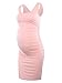 Liu & Qu Women's Maternity Sleeveless Tank Dresses Side Ruching Bodycon Dress For Daily Wearing Or Baby shower