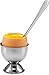 Gourmia GES9335 Egg Topper Set – 2 Egg Cups, 2 Spoons, 1 Shell Top Cutter – Easily Crack and Score Raw and Cooked Egg Shells – Premium Stainless Steel – For Serving, Separating and Preparing