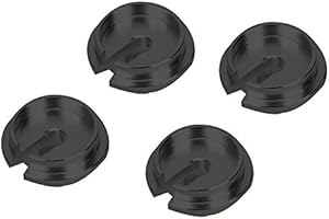 VGEBY 4Pcs Spring Retainers, Light Weight Aluminum RC Car Spring Retainers with Piston Heads RC Car Upgrade Accessory Fit for Slash 2WD RC Car 3768(BL Black) 3768 Spring Retainers