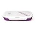 Collapsible Silicone Lunch Box, BPA Free, 2 Compartments & Utensils