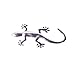 Fashion 3d Gecko Shape Solid Metal Chrome Badge Emblem Decal Car Auto Sticker