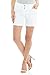 Rekucci Women's Ease into Comfort Stretchable Pull-On 5 inch Slimming Tab Short (12, White)