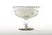Koyal Wholesale 7-Inch Antique Silver Glass Compote Bowl Pedestal Flower Bowl Centerpiece