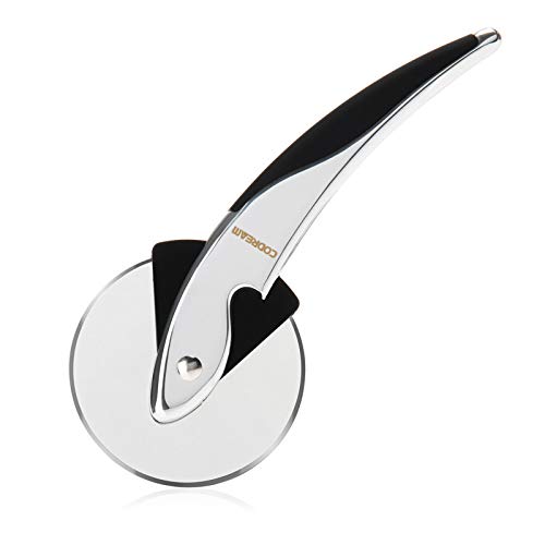 Scheam Pizza Wheel Cutter Case, Cover Anti-Shock Cover Bumper Back Cover, Silver