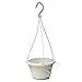 TOOGOO(R) Hanging Flower Plant Pot Chain Basket Planter Holder Home Garden Balcony Decoration White
