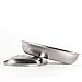 SEAUMOON Soap Dish Stainless Steel Kitchen Bathroom Shower Soap Dishes Tray Double Layers 2 Pack