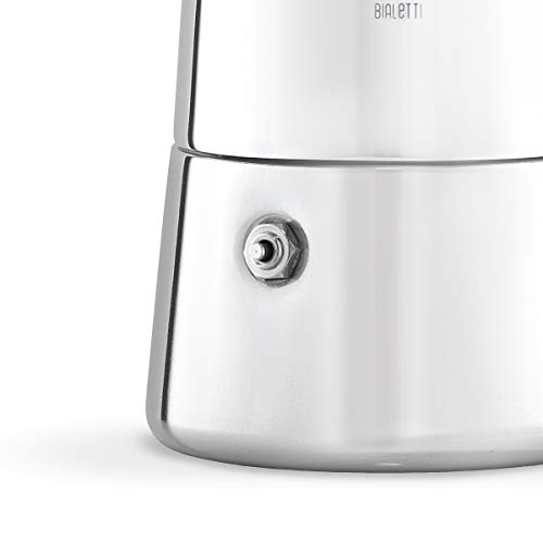 Bialetti - Musa Induction, Edelstahl Herd Espresso-Kaffeemaschine, Geeignet für Alle Herdarten, 1 Tasse (60ml), Silber – Bild 5