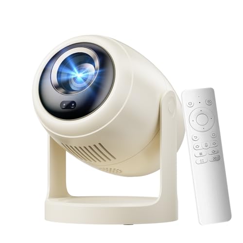 AOC Mini Projector with WiFi6 and BT 5.0,Portable Projector 4K Support & HD 720P, 230 ANSI Auto Keystone Correction,Android 12.0,360° Rotatable Projectors,8000+ Apps,40-250 Screen Video Projectors