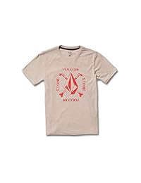 Volcom - Camiseta de manga corta para niño con diseño de piedra motín