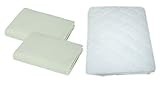 American Supreme Jersey Cradle Sheet 2 Pack with Waterproof Cradle Mattress Pad, Celery