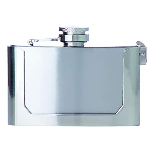 image for Maxam 3oz Belt Buckle Stainless Steel Flask, Lightweight Drinking Flas