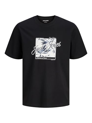 Jjhonolulu Shape tee SS Crew Neck, Negro, M