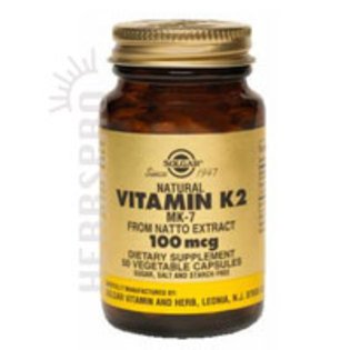 Solgar - Natural Vitamin K2 (Mk-7) 100 Mcg 50 Vc-8 Pack