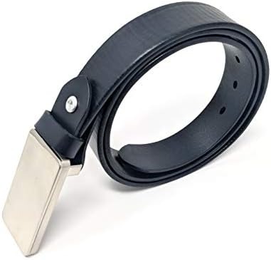 MBelt Hidden Multi-Tool Belt With Full Grain Leather Strap, Knife, Bottle Opener, and Screwdrivers - Black or Brown … (36, Black)