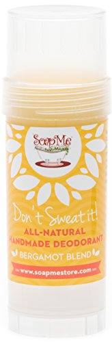 SoapMe with Nature Don't Sweat It! All-Natural Deodorant, Bergamot Blend, 3.2 oz