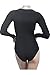 Pink Queen Women's One Piece Knit Tight Bodysuit Jumpsuit Size XL Black