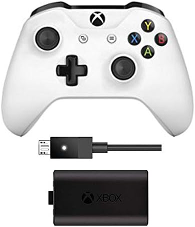 Xbox Wireless Controller - White With Play & Charge Kit