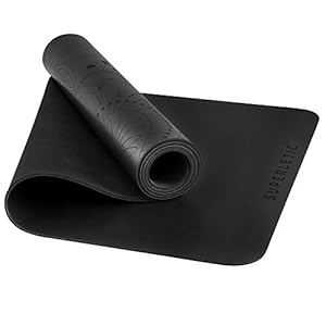 SUPERLETIC® Yoga Mat Elite van natuurlijk rubber met PU-coating, extreem antislip, vrij van schadelijke stoffen, met…