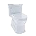 TOTO MS964214CEFG#01 Eco Soiree Elongated One Piece Toilet with Chrome Plated Sanagloss, Cotton White