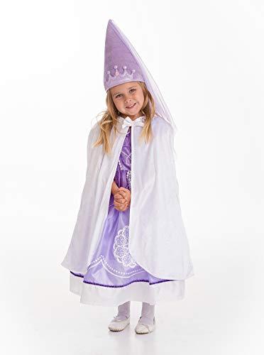 Little Adventures Traditional Hooded Princess Cloaks (White, L/XL Age 5-9)