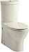 KOHLER K-4774-47 Brevia Elongated Toilet Seatwith Quick-Release Hinges and Quick-Attach Hardware for Easy Clean in Almond