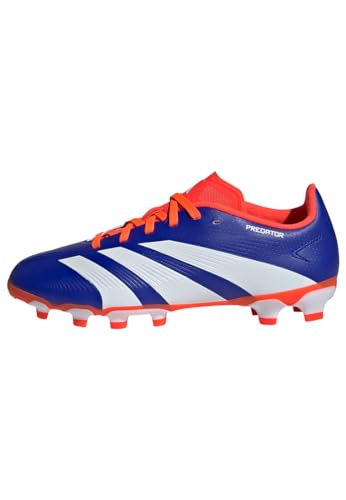 adidas Unisex League J Football Boots Firm Ground, Lucid Blue/Cloud White/Solar Red, 10 UK Child