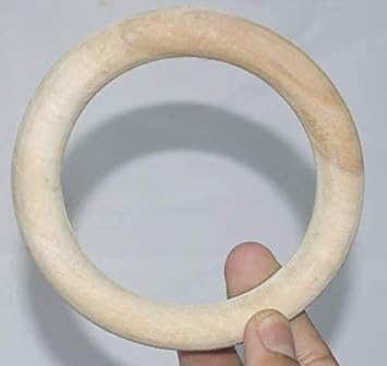 MUNCHOS Wooden Ring Teether Shaped Dog Toy for Small and Medium Breeds Dogs