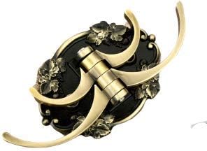 Indeed Flower Key Stand Butterfly Flexible Key Stand Key Stand for Home Key Holder for Office and Home Wall Mount Adjustable Cloth Hanger (Brass Antique) (Brass, 2)