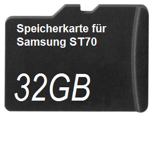32GB Speicherkarte für Samsung ST70