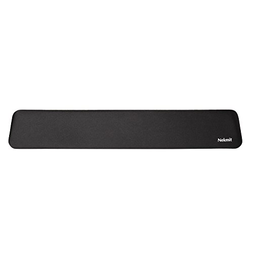 Nekmit Memory Foam Non Slip Keyboard Padding Ergonomic Wrist Rest Beads Support and Large Mouse Gel Pad for Computer and Laptop, Black - Thumbnail 2