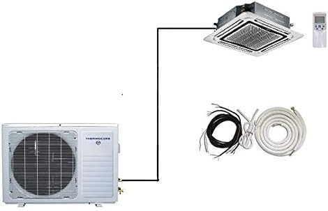 Thermocore T321S-H224-Cassette Cassette T3 Ductless Mini Split, Large, White