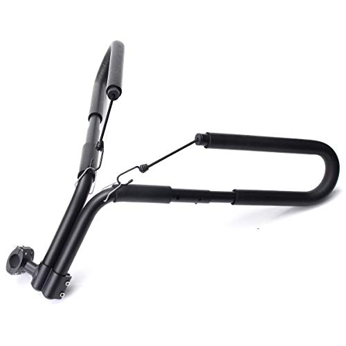 K&A Company BIKIGHT Move by Bike Adjustable Black Aluminum Surfboard Rack Bicycle Surfboard Rack - Thumbnail 3