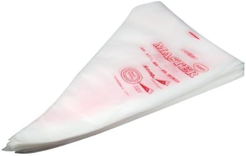 Accessotech 100 13.7" Plastic Disposable Icing Piping Pastry Bags Cake Decorating Plastic, Transparent