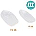 Fit Meal Prep [100 Pack Banana Split Boat Plate 8oz and 12oz - Clear PET Plastic Disposable Ice Cream Sundae Splits Bowl Tray for Gelato Parlors, Cafes, Parties, Home and Restaurants