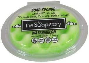 The Soap Story Massaging Soap Sponge Watermelon 100% Vegan Friendly