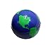 SN Incorp. Earth Stress Balls 2 Inch Globe Designed Stress Relief Toy for All Ages - Bulk Pack of 24 World Stress Balls