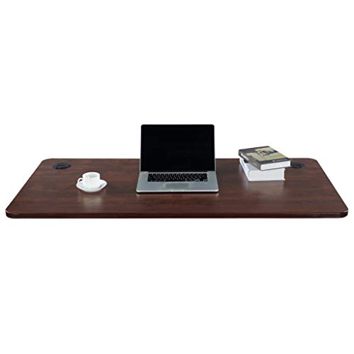 Sunon Rectangle Laminate Table Top 55''x27.5'' Universal Wood Table Top for Home Office Desk/Sit Stand Desk/Computer Desk/Gaming Desk (Cherry)