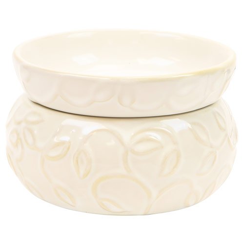 Cream Leaf 2 in 1 Candle Warmer