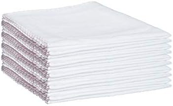Panlom Soft Face Muslin Cloths Pure Cotton Facial Cleansing Cloths Reusable Polishing Cleanser (Blue 10 Pack) - Image 3