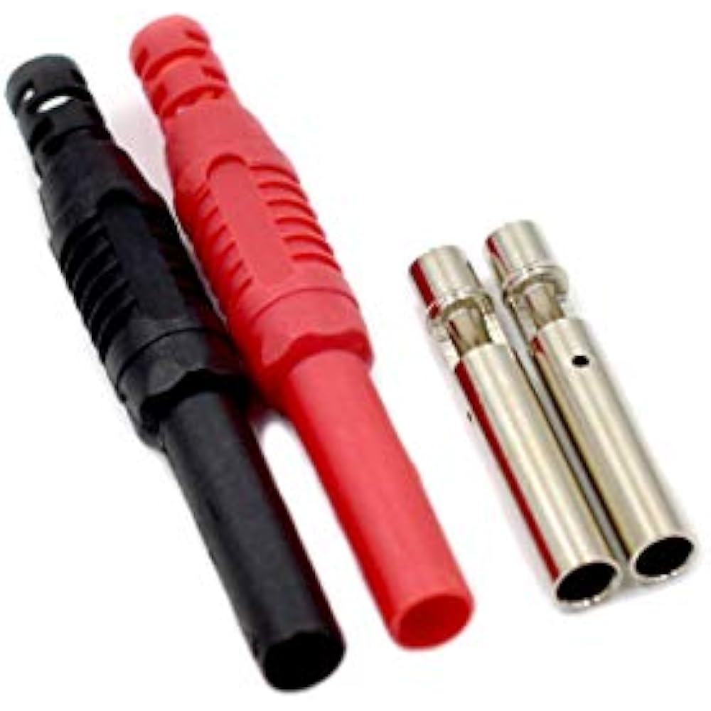 10Pcs Brass Insulated Safety Shrouded 4mm Female Banana Plug Jack