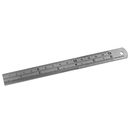 XUCHUAN 6''inch stainless Steel Office Ruler with Conversion Table